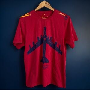 Cafesuada Vietnam Graphic Tee ✈️ Red Saigon Streetwear T-Shirt Sz M